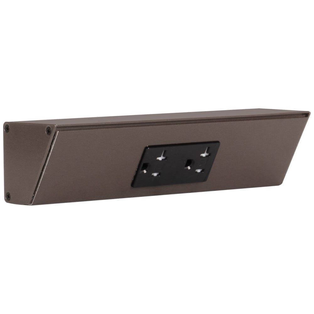 9" TR Series BZ Finish BK Duplex Receptacles in bronze finish, stylish and functional electrical outlet