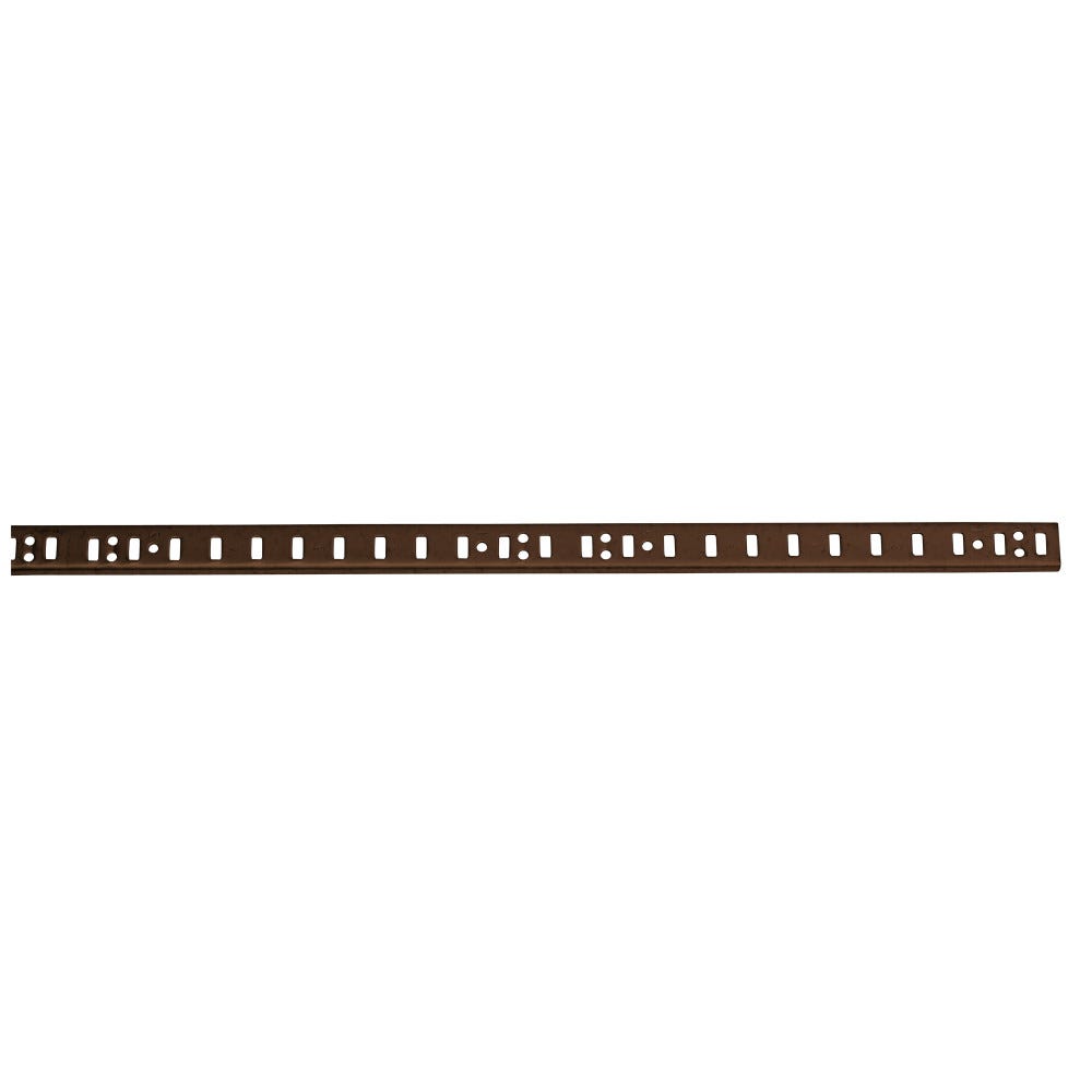 Single-Track Shelf Standard 60" Brown in a rich brown finish, perfect for functional storage solutions