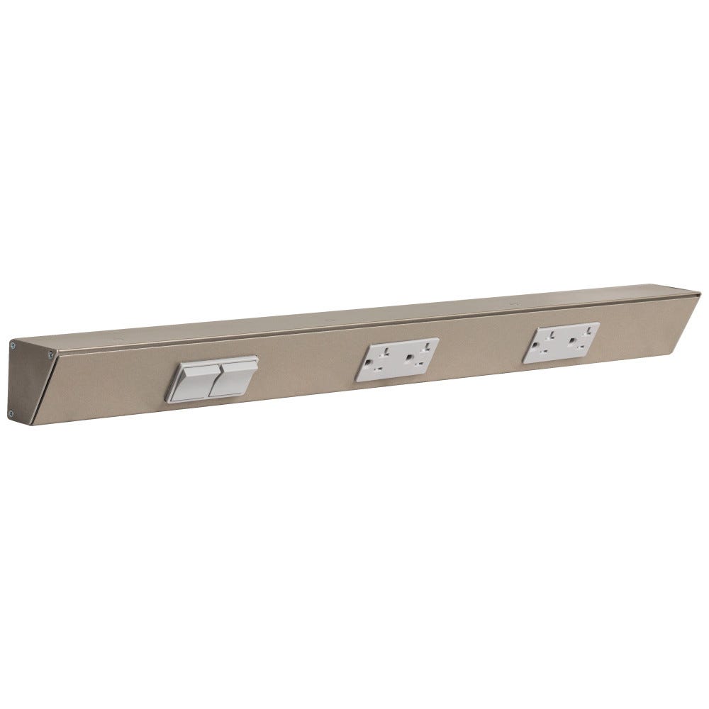 TRS 24in Satin Nickel Finish Left Switch with sleek design and modern appeal