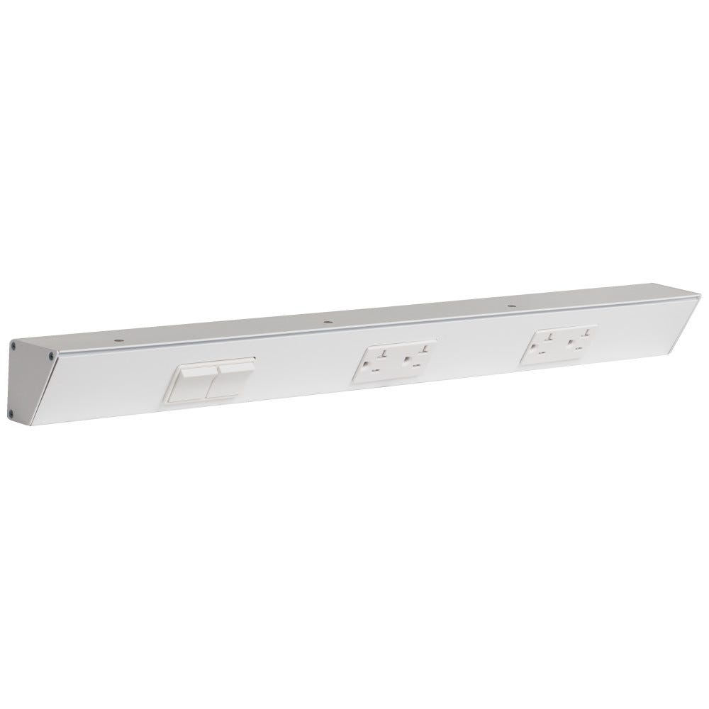 Task Lighting 24-Inch Rec in white finish with left switch
