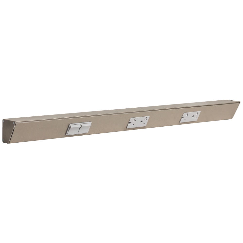 TRS-30IN-GY DS 2SPS-20A REC satin nickel finish left switch, stylish and modern lighting control solution