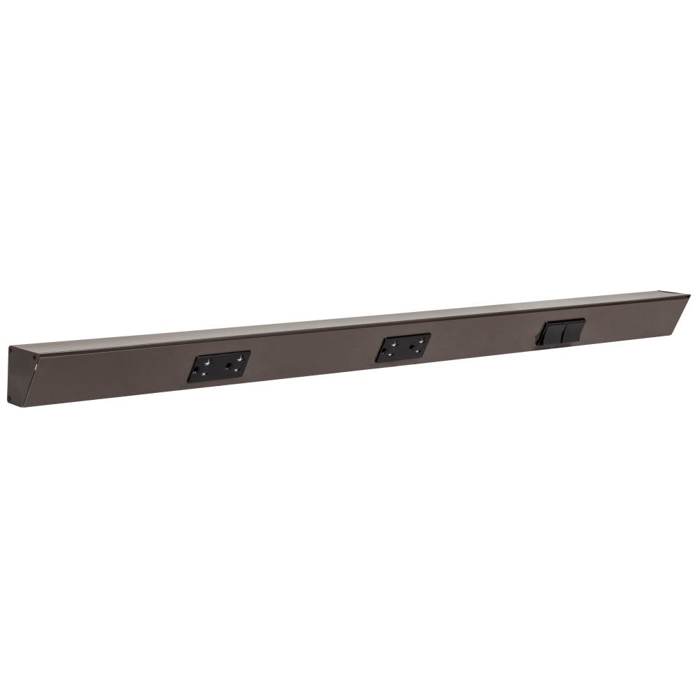 TRS 36in Black Dual Switch Right in rec-bronze finish, lighting fixture for modern interiors