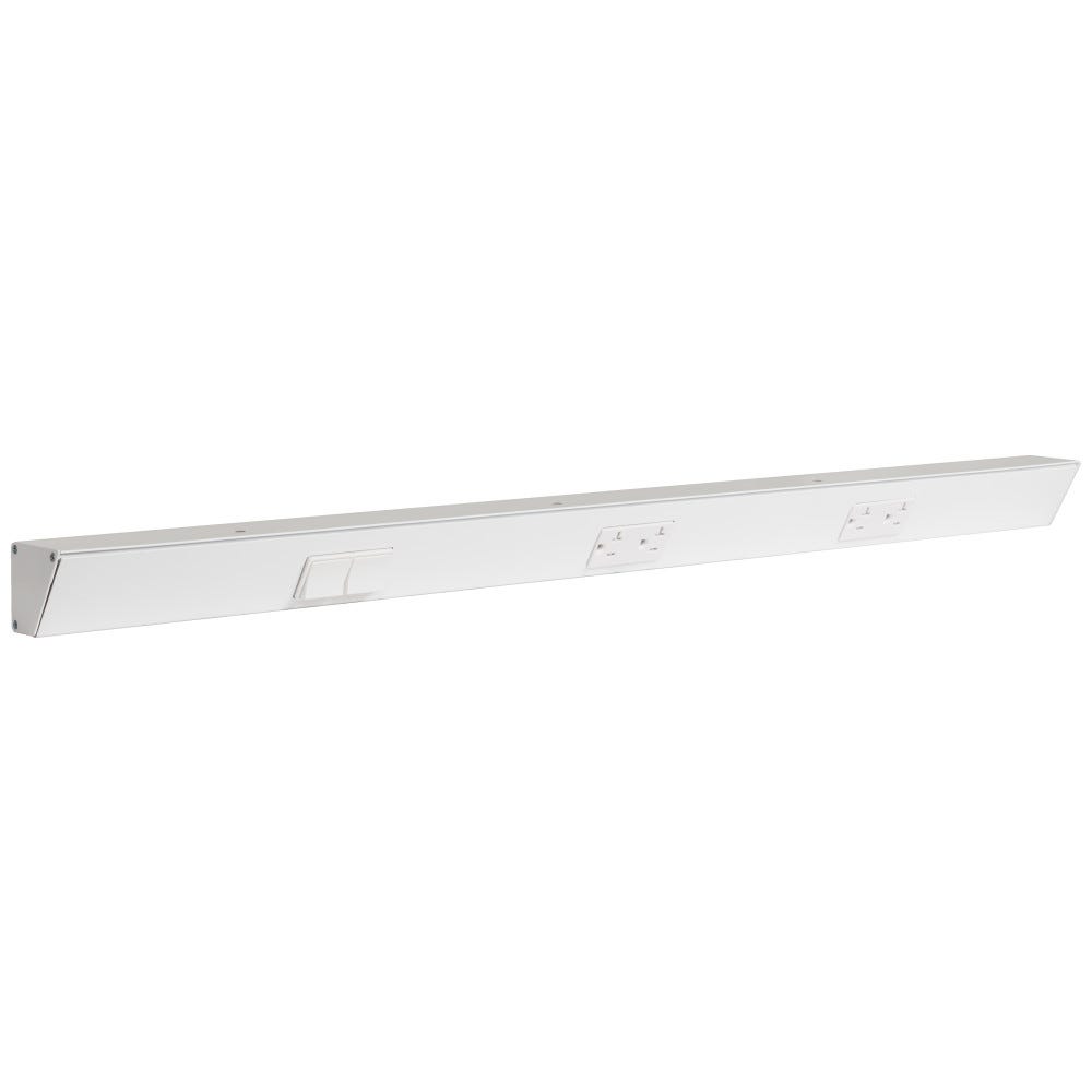 Task Lighting TRS-36IN-WT 36 inch white finish light switch, left switch design