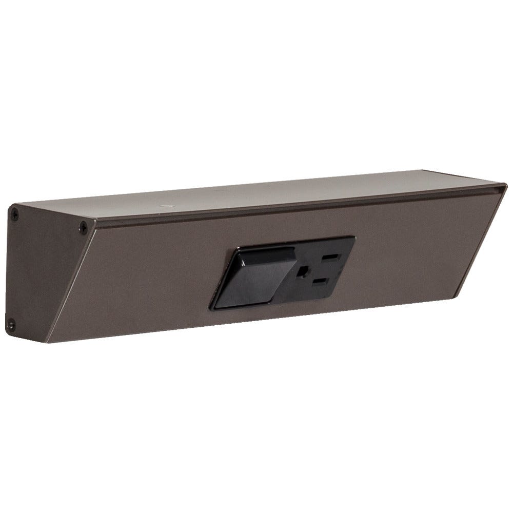 TRS-9IN-1 BK Combo SPS Switch in bronze finish, modern design, light & power accessory