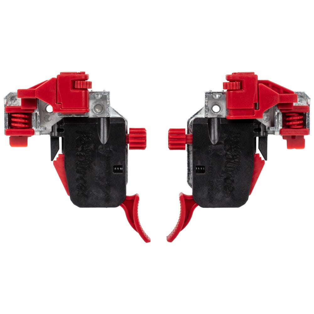 6-Way Heavy Duty Adjustable Clip with Zinc Base for Undermount Slides, durable metal finish, sold by the pair