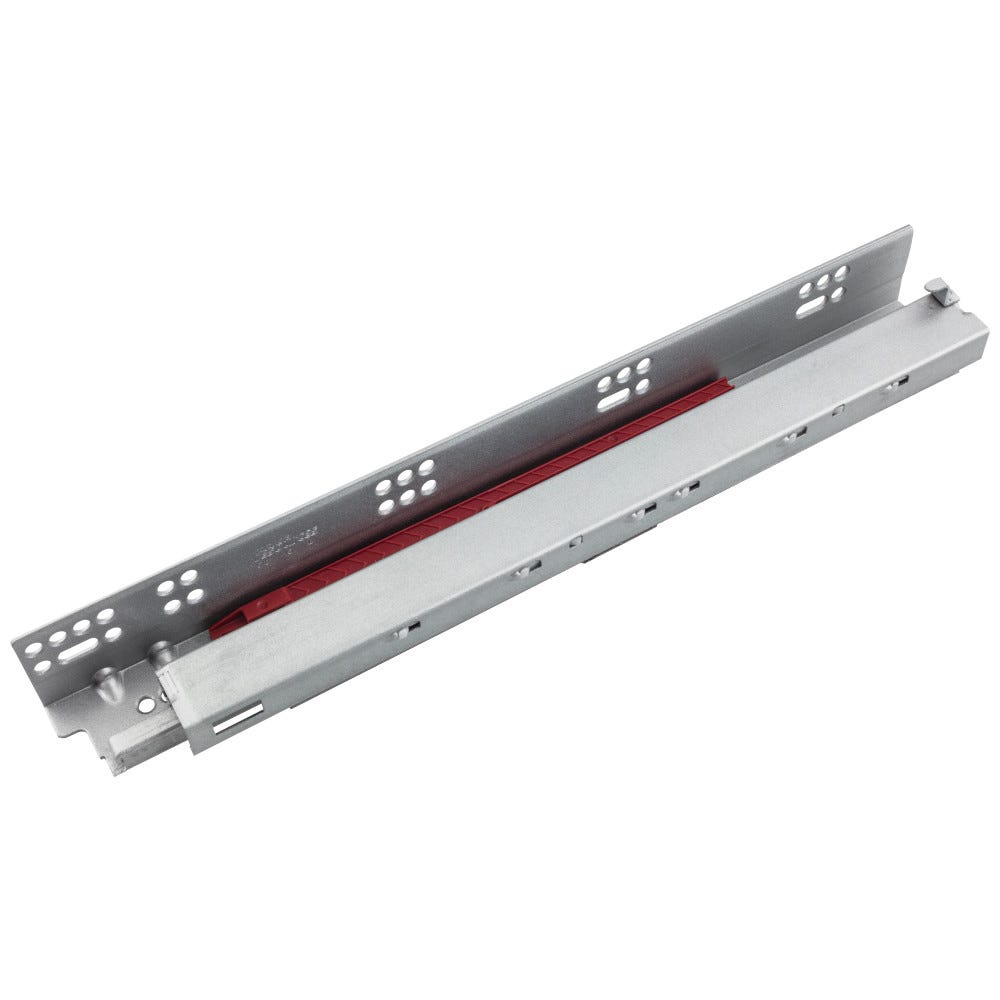 24" 500 Series Synchronized Dura-Close® Undermount Drawer Guide for 1/2" and 5/8" drawer box material in sleek finish