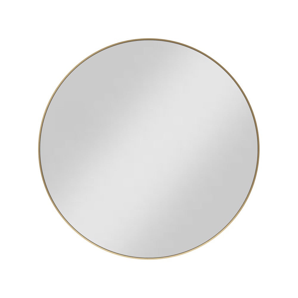 30" Diameter, Circular Steel Frame Mirror.