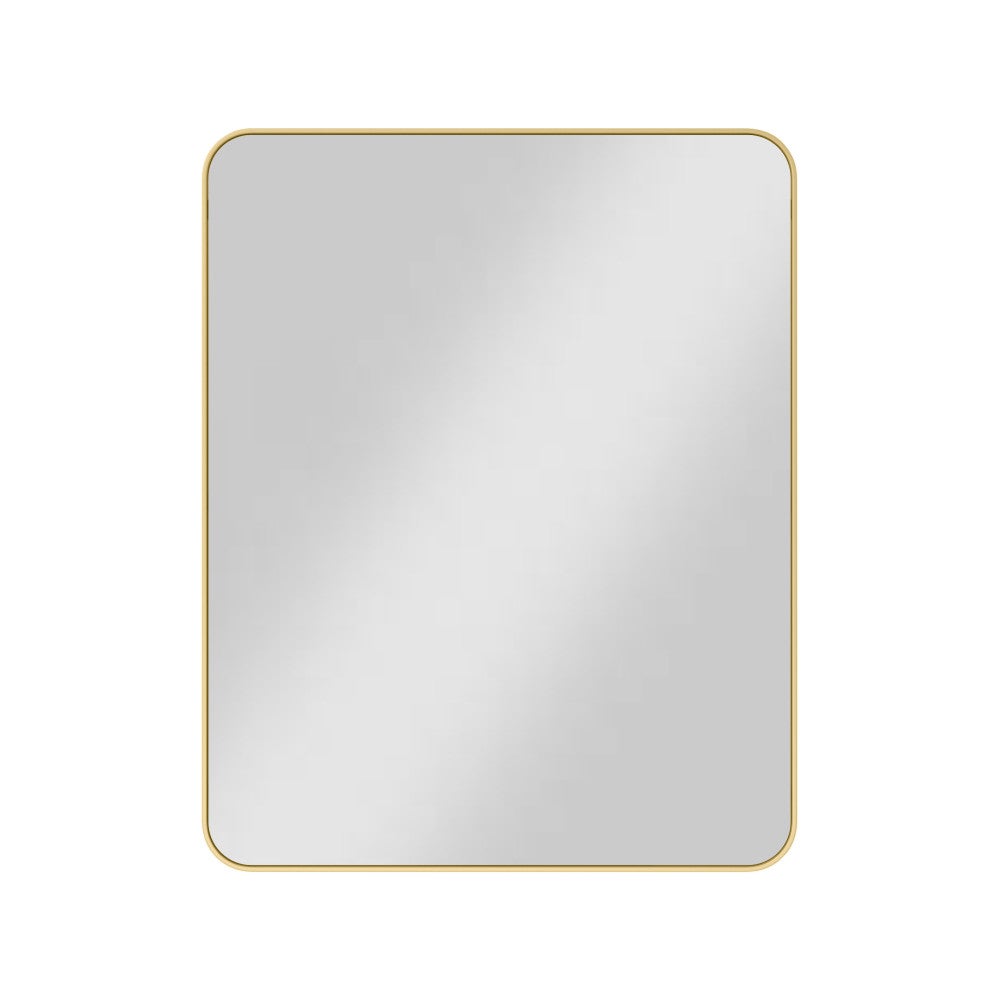 24" X 1" X 30" Rounded Corner Steel Frame Mirror