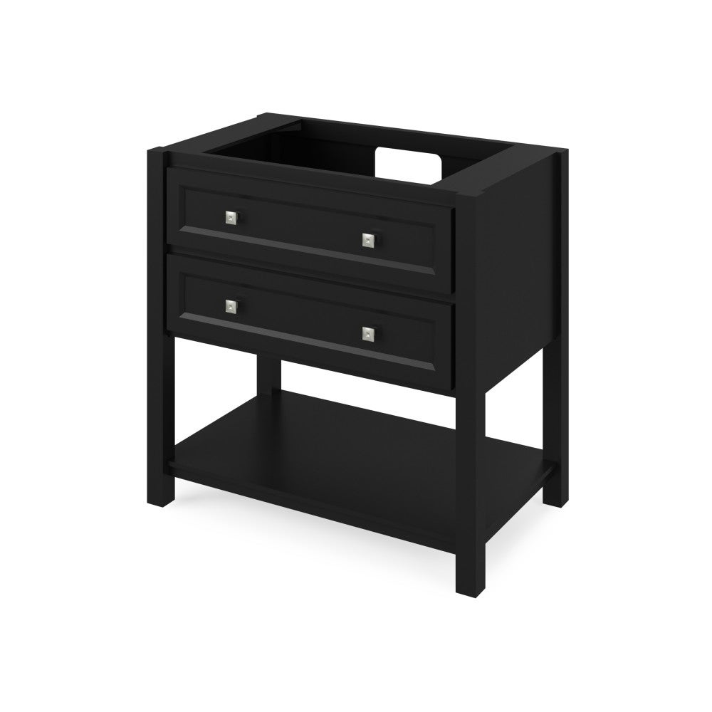 36" X 21-1/2" X 35" Adler Vanity Base *2nd Gen*, Finish: Black