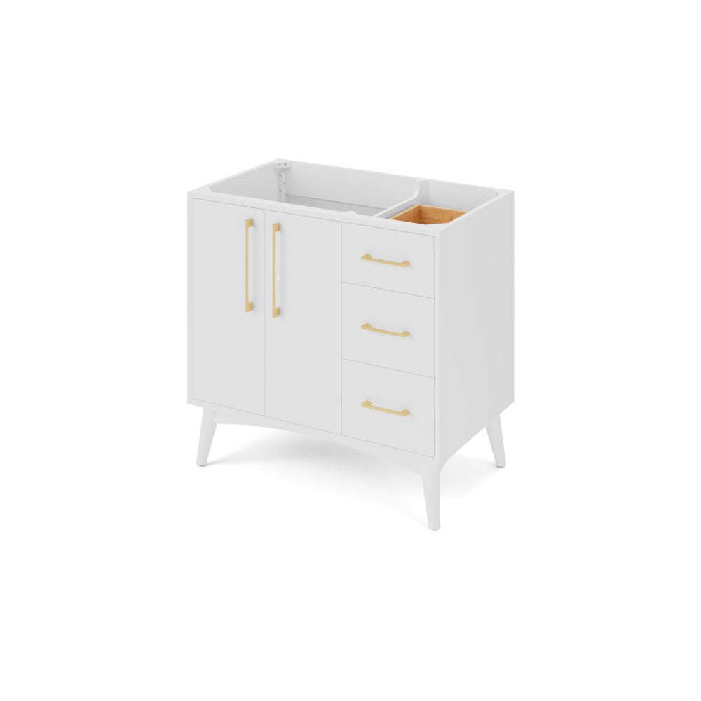 36" X 21-1/2" X 35" Dashwood Vanity Base *2nd Gen*, Finish: White