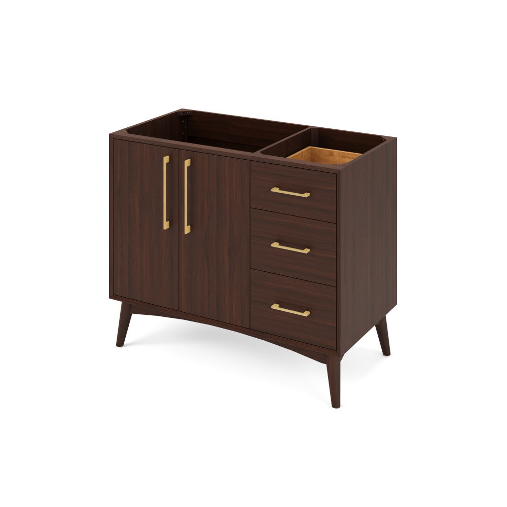 42" X 21-1/2" X 35" Dashwood Vanity Base *2nd Gen*, Finish: Dark Walnut
