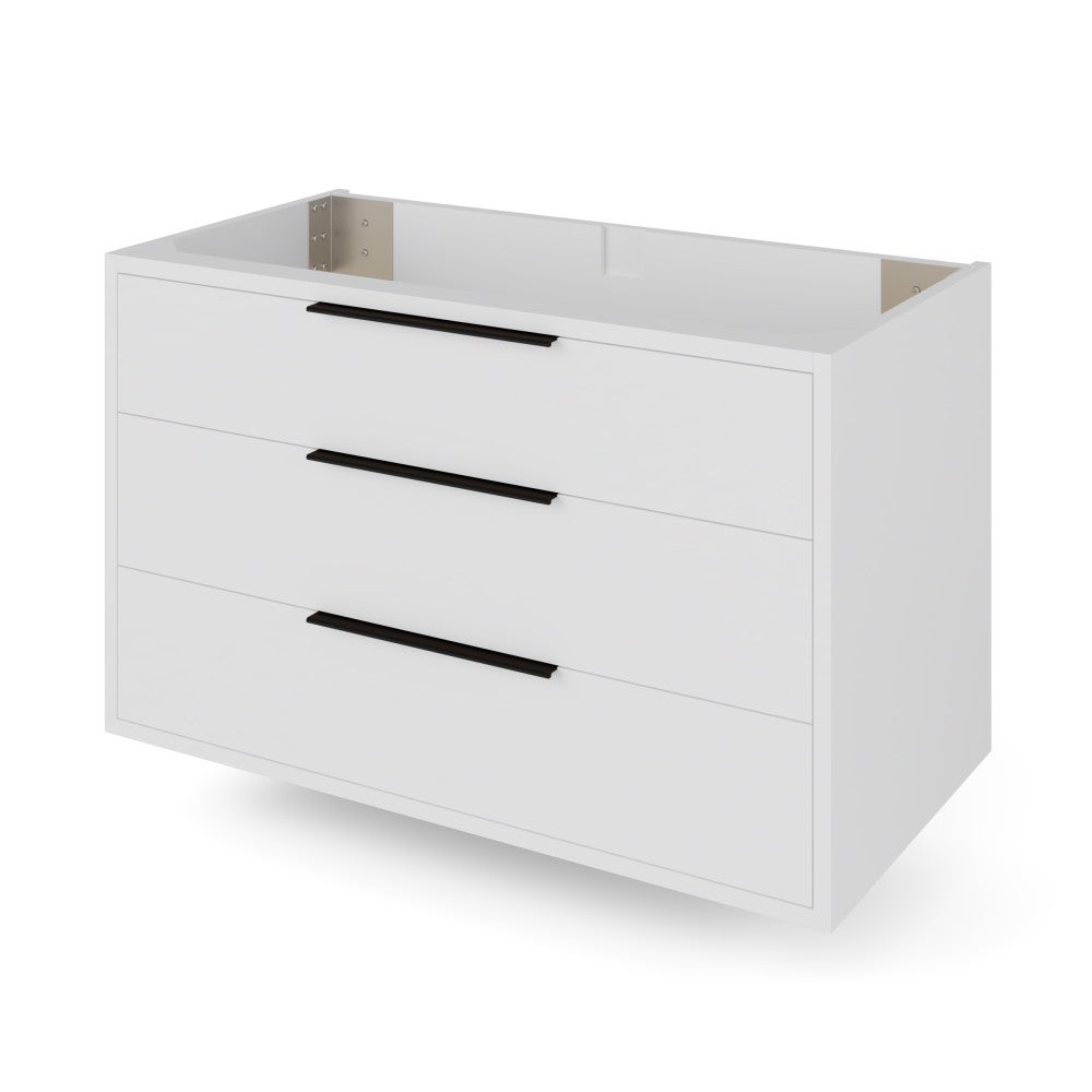 36" X 18" Gardner Wall-Mounted Vanity, Finish: White