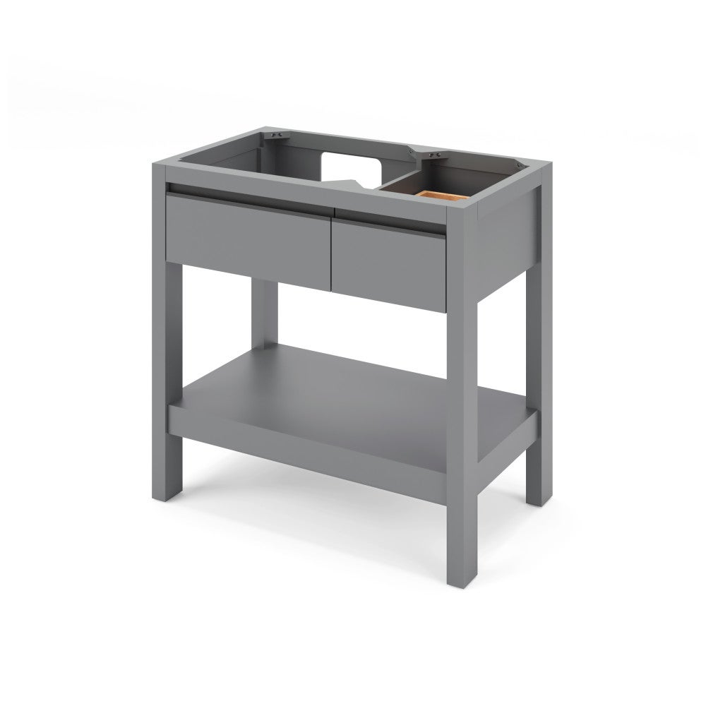 36" X 21-1/2" X 35" Jubilee Vanity Base *2nd Gen*, Finish: Grey