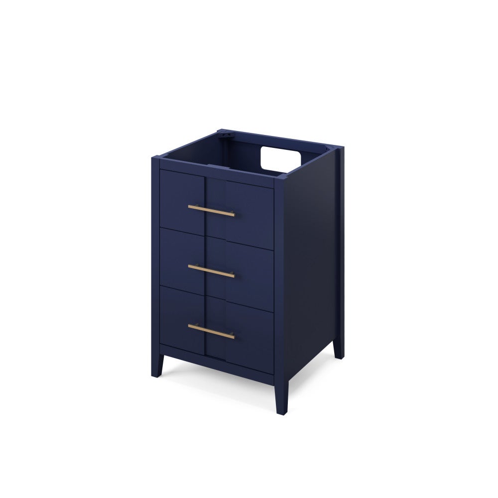 24" X 21-1/2" X 35" Katara Vanity Base *2nd Gen*, Finish: Hale Blue