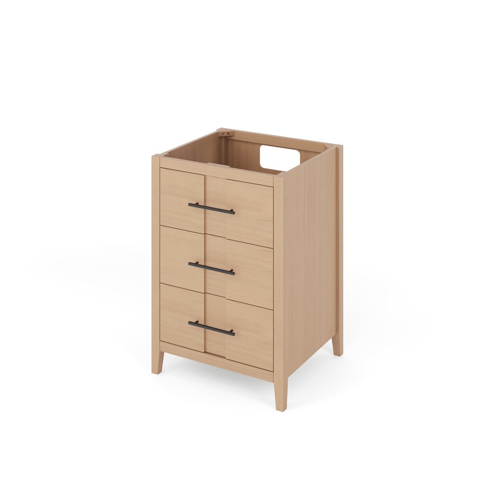 24" X 21-1/2" X 35" Katara Vanity Base *2nd Gen*, Finish: Natural Oak