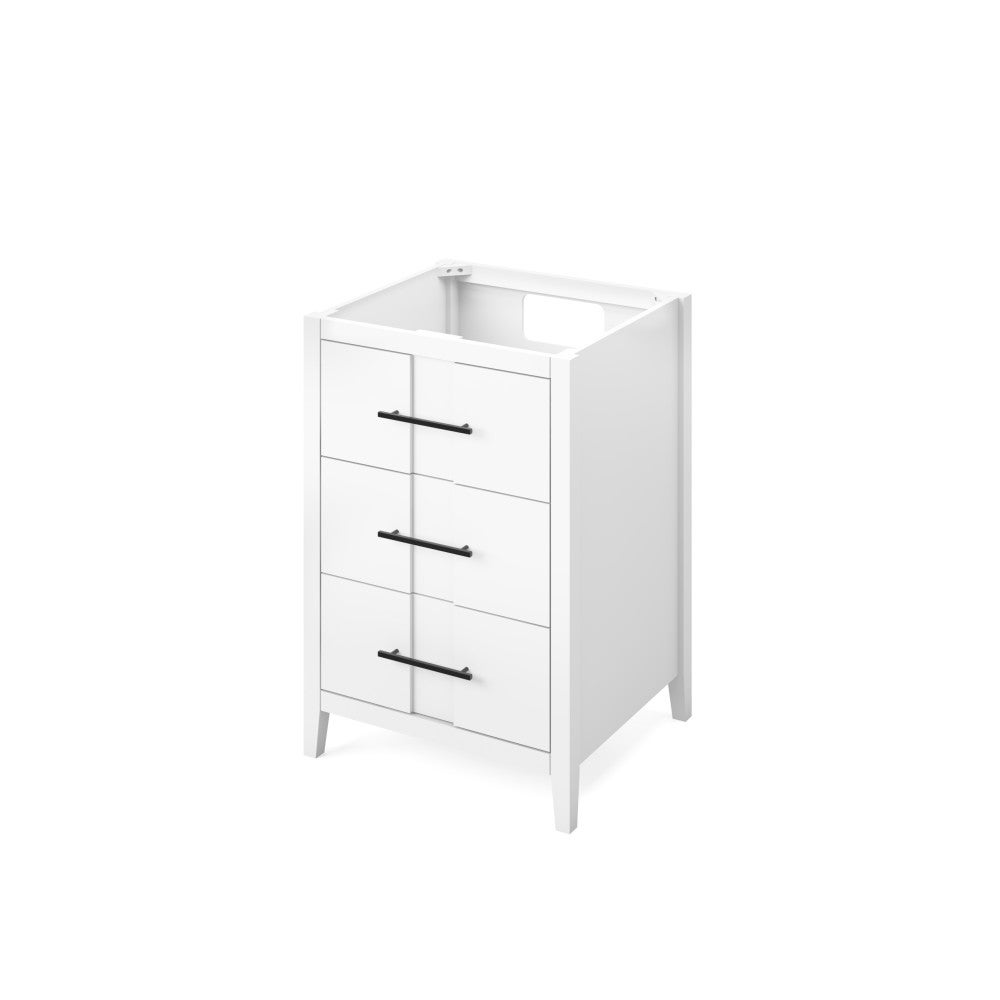 24" X 21-1/2" X 35" Katara Vanity Base *2nd Gen*, Finish: White