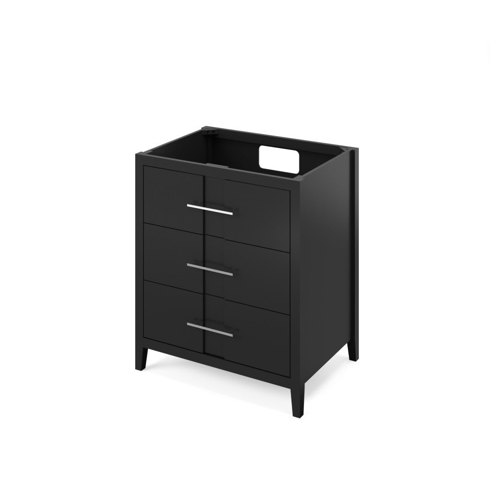 30" X 21-1/2" X 35" Katara Vanity Base *2nd Gen*, Finish: Black