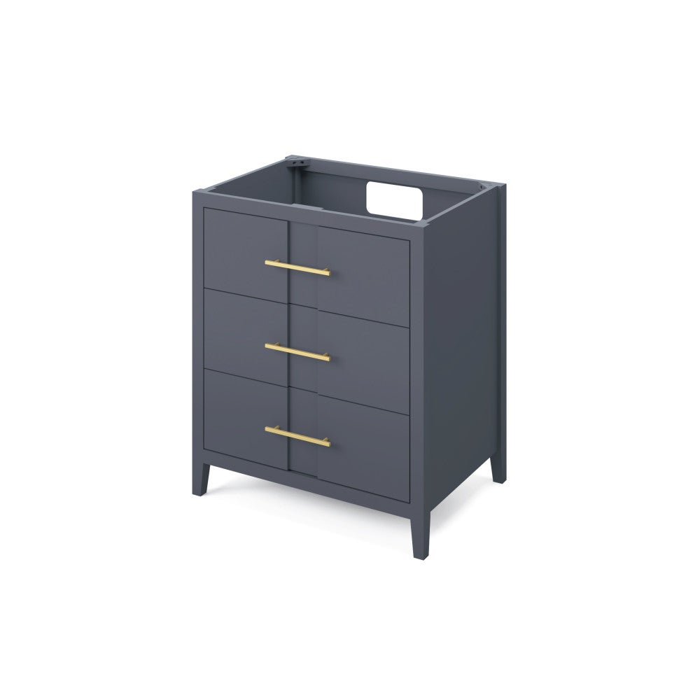 30" X 21-1/2" X 35" Katara Vanity Base *2nd Gen*, Finish: Blue Steel