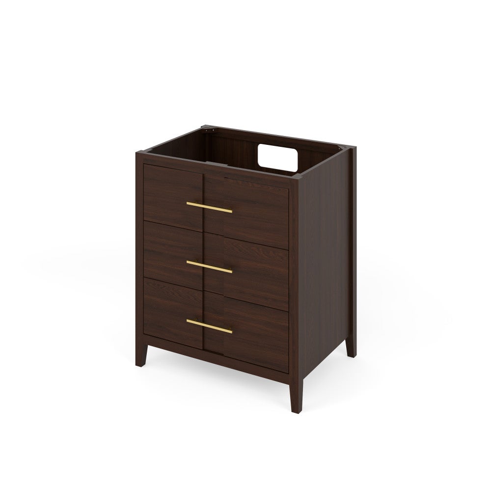 30" X 21-1/2" X 35" Katara Vanity Base *2nd Gen*, Finish: Dark Walnut