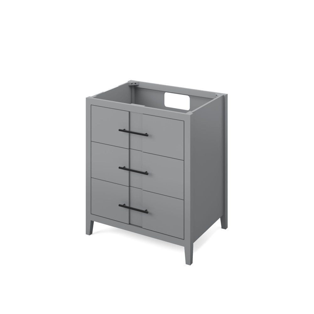 30" X 21-1/2" X 35" Katara Vanity Base *2nd Gen*, Finish: Grey