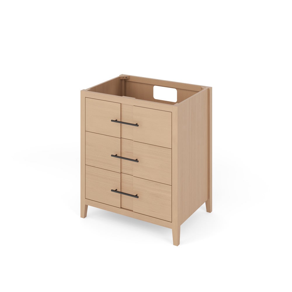 30" X 21-1/2" X 35" Katara Vanity Base *2nd Gen*, Finish: Natural Oak