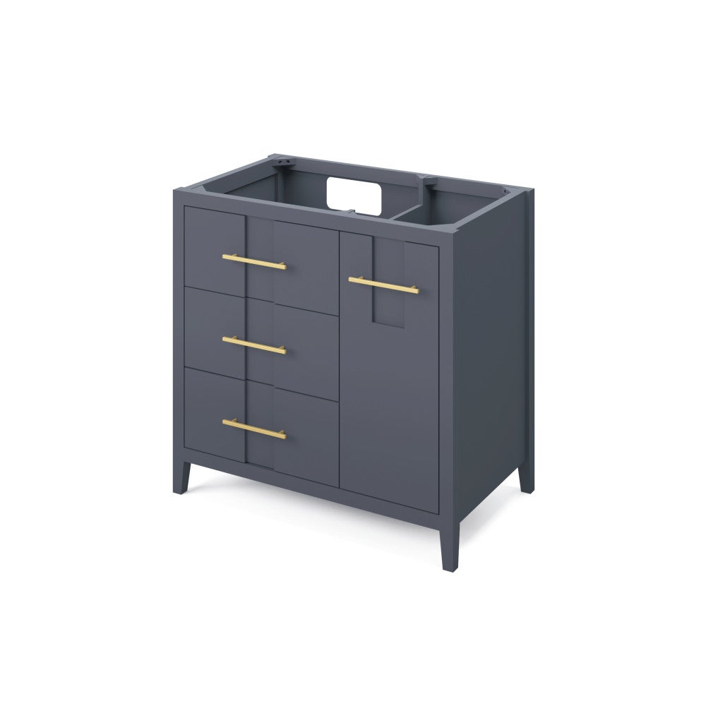 Katara Vanity 36", Blue Steel