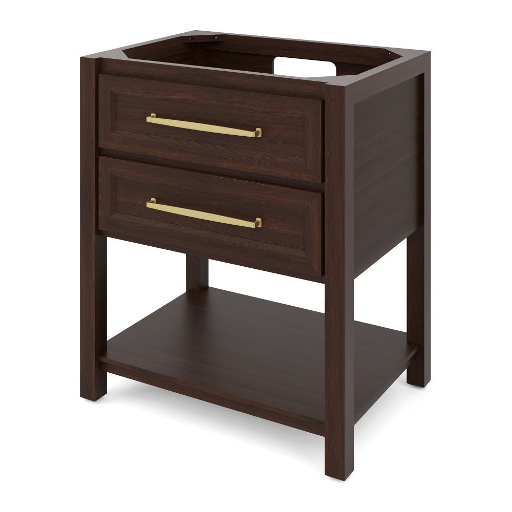 30" X 21-1/2" X 35" Kipling Vanity Base *2nd Gen*, Finish: Dark Walnut