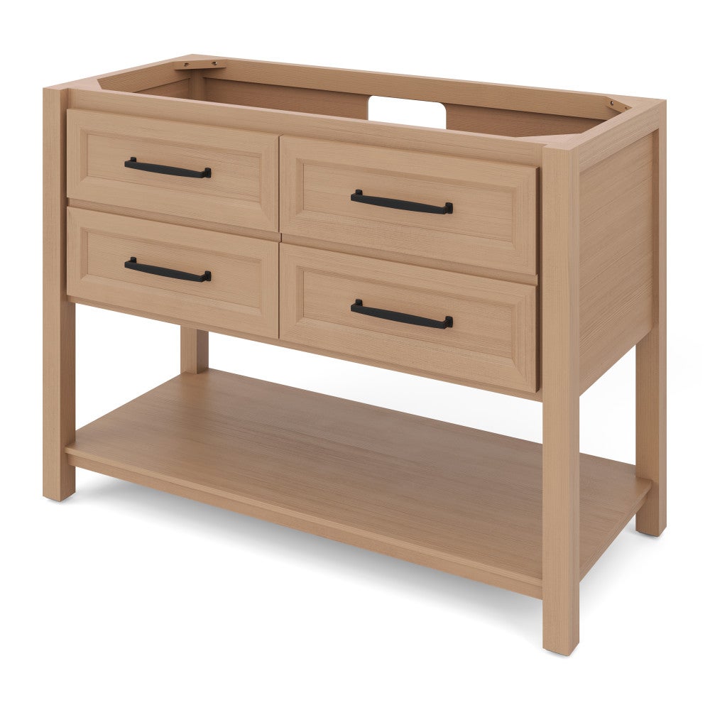 48" X 21-1/2" X 35" Kipling Vanity Base *2nd Gen*, Finish: Natural Oak