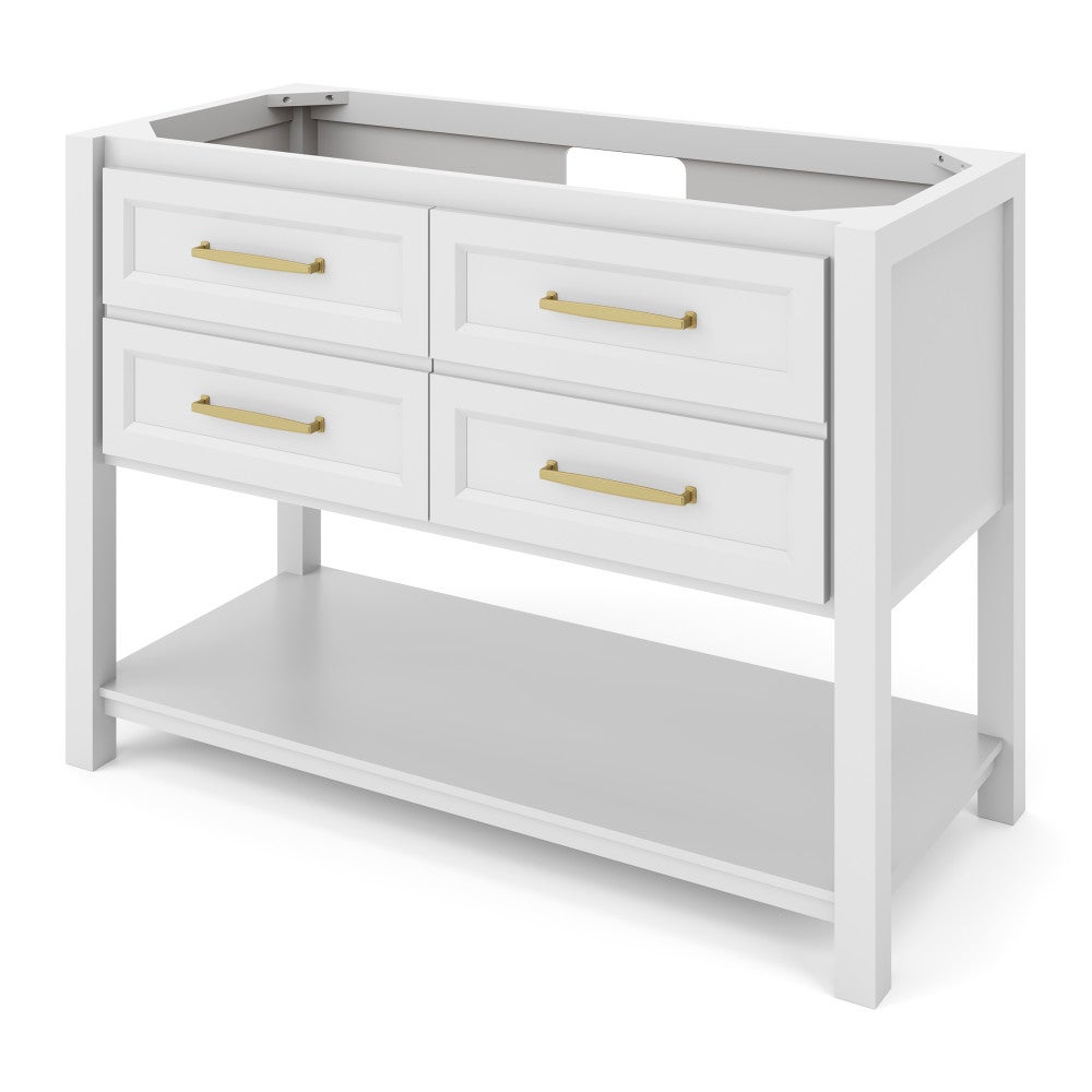 48" X 21-1/2" X 35" Kipling Vanity Base *2nd Gen*, Finish: White