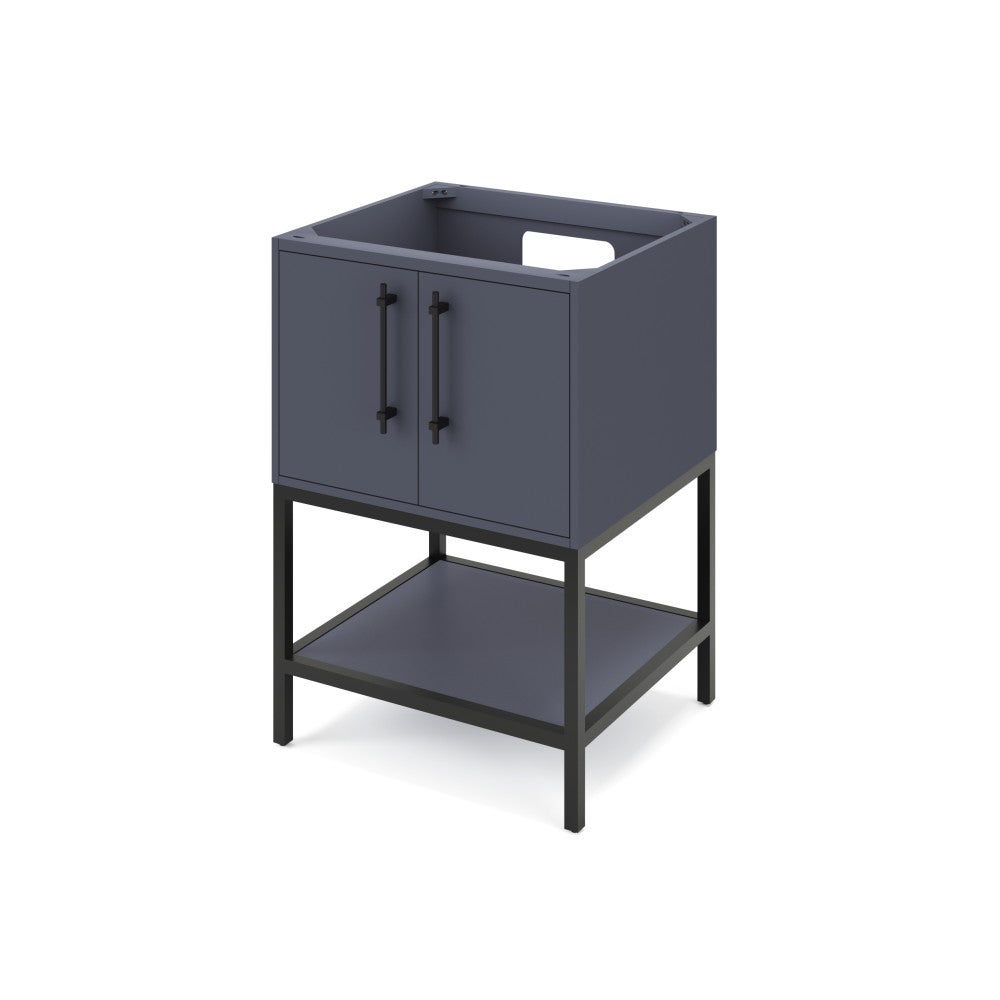 24" X 21-1/2" X 35" Pascal Vanity Base *2nd Gen*, Finish: Blue Steel