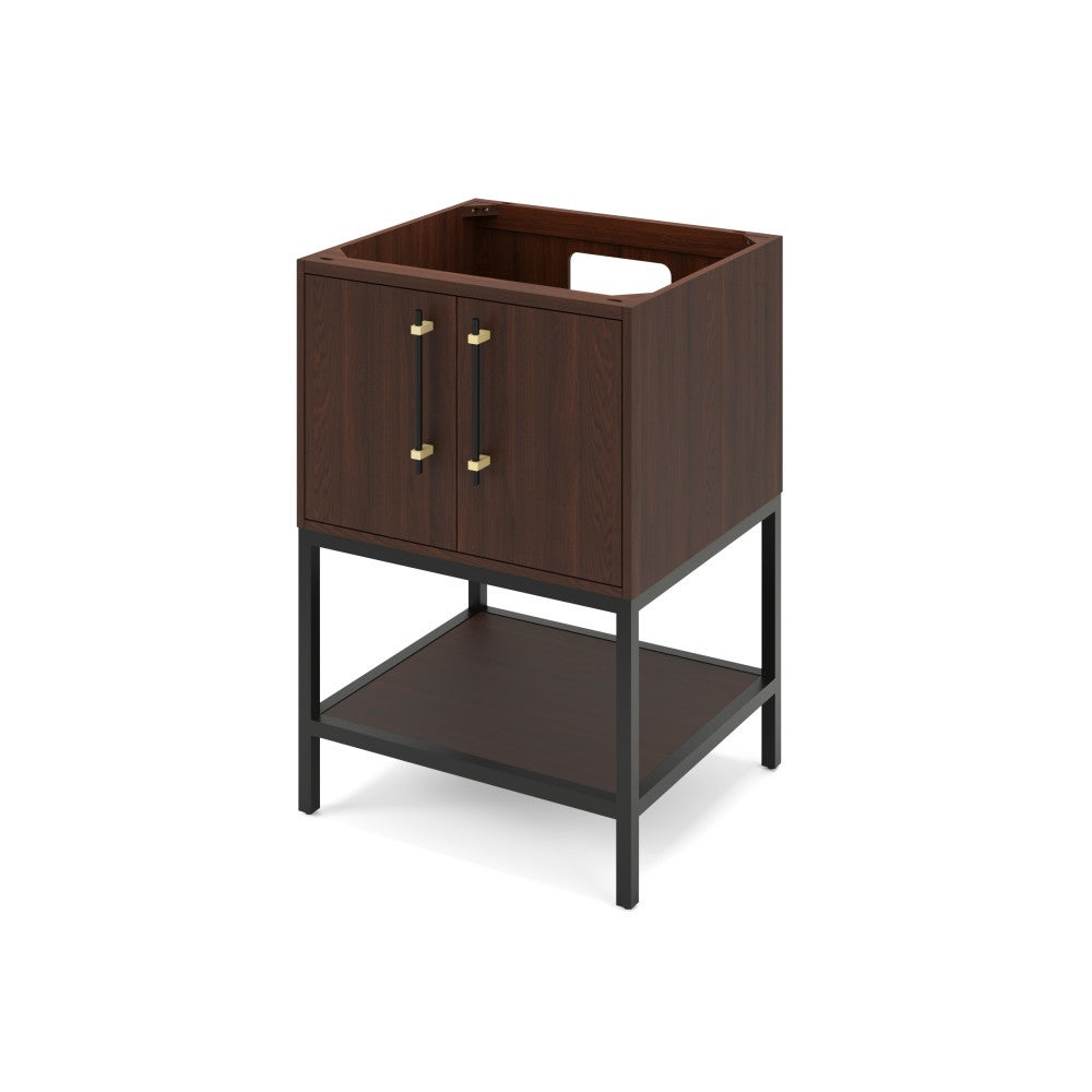 24" X 21-1/2" X 35" Pascal Vanity Base *2nd Gen*, Finish: Dark Walnut