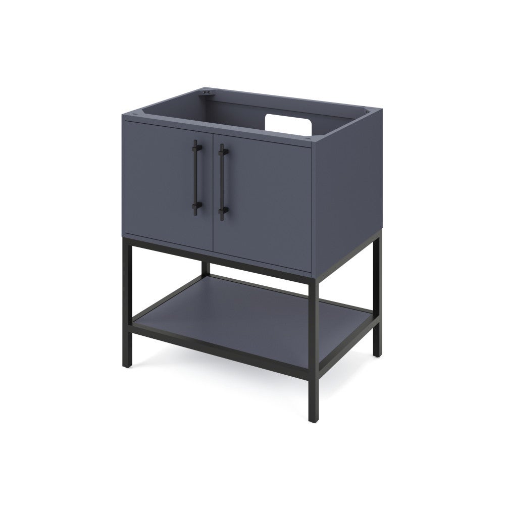 30" X 21-1/2" X 35" Pascal Vanity Base *2nd Gen*, Finish: Blue Steel