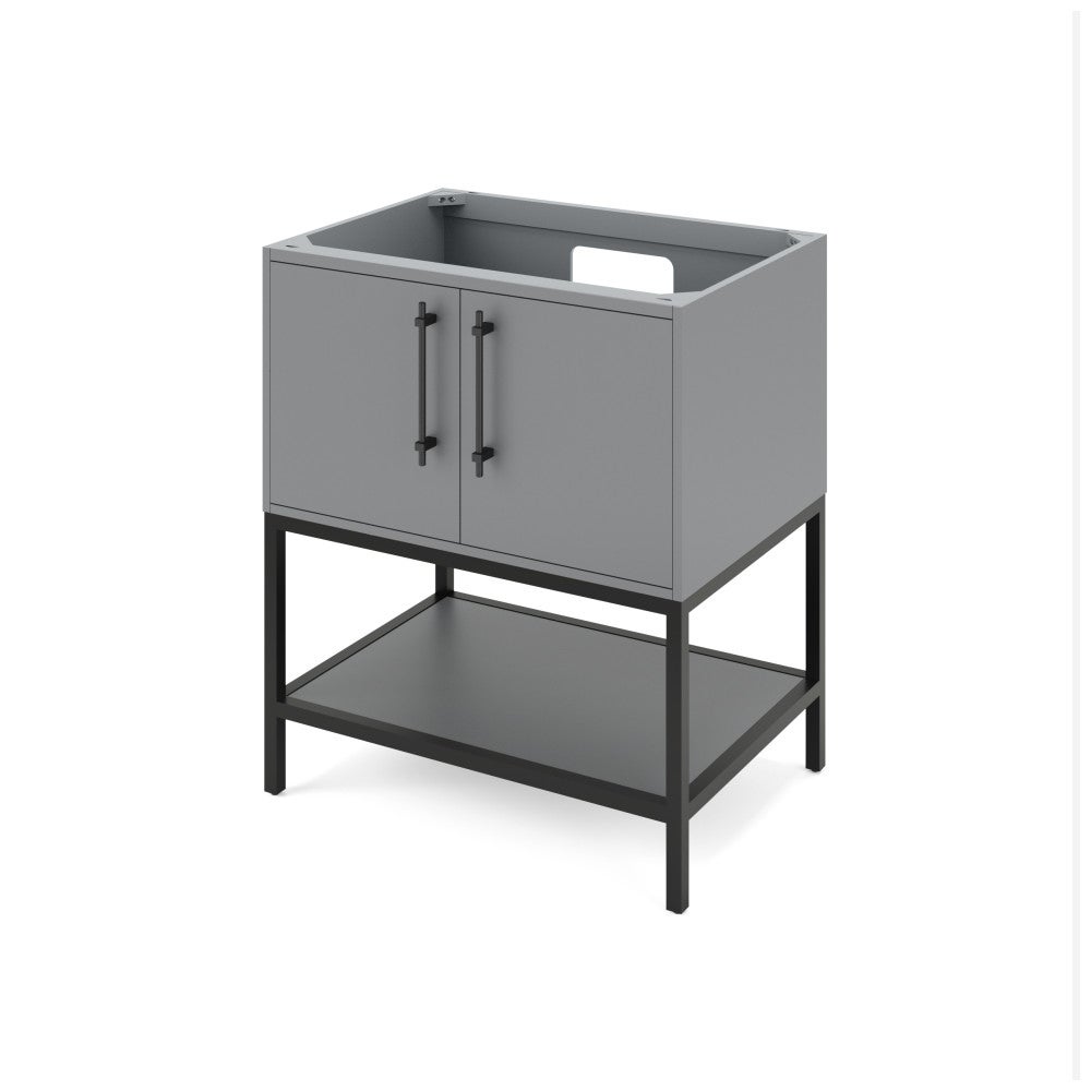 30" X 21-1/2" X 35" Pascal Vanity Base *2nd Gen*, Finish: Grey