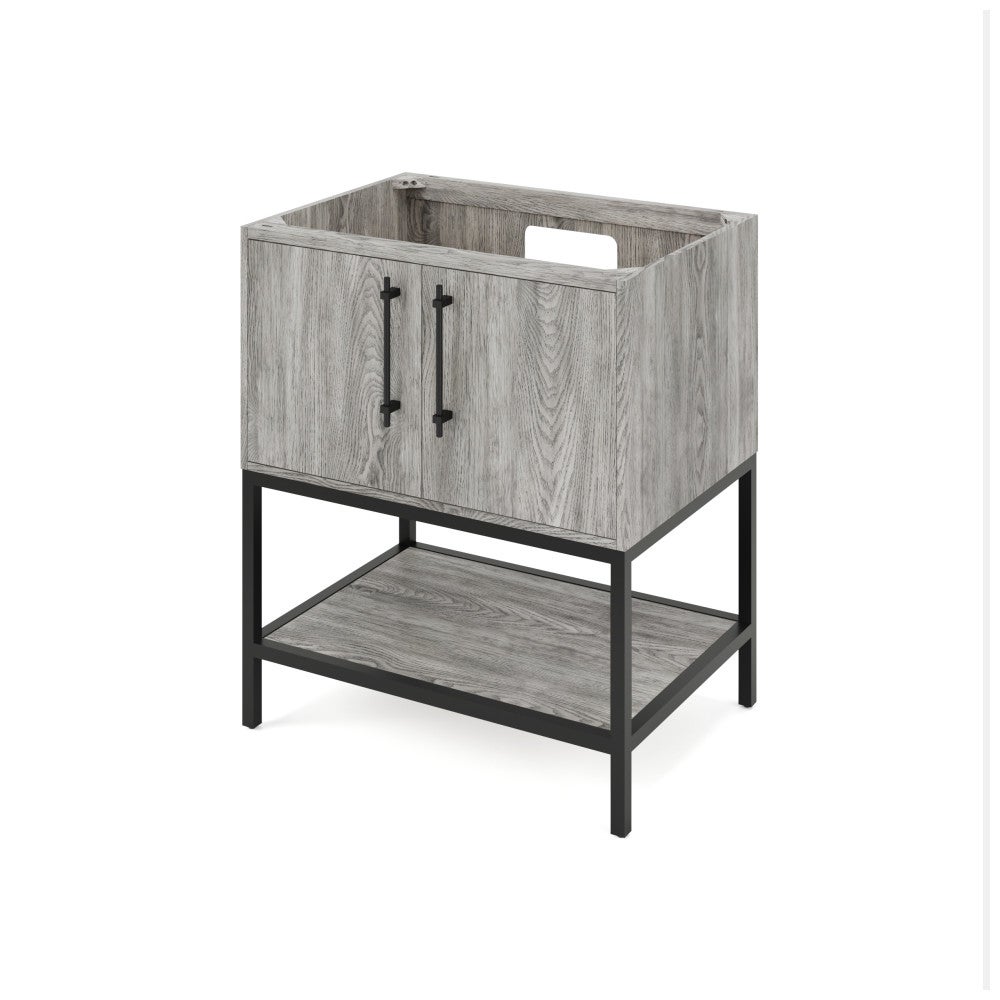 30" X 21-1/2" X 35" Pascal Vanity Base *2nd Gen*, Finish: Weathered Grey