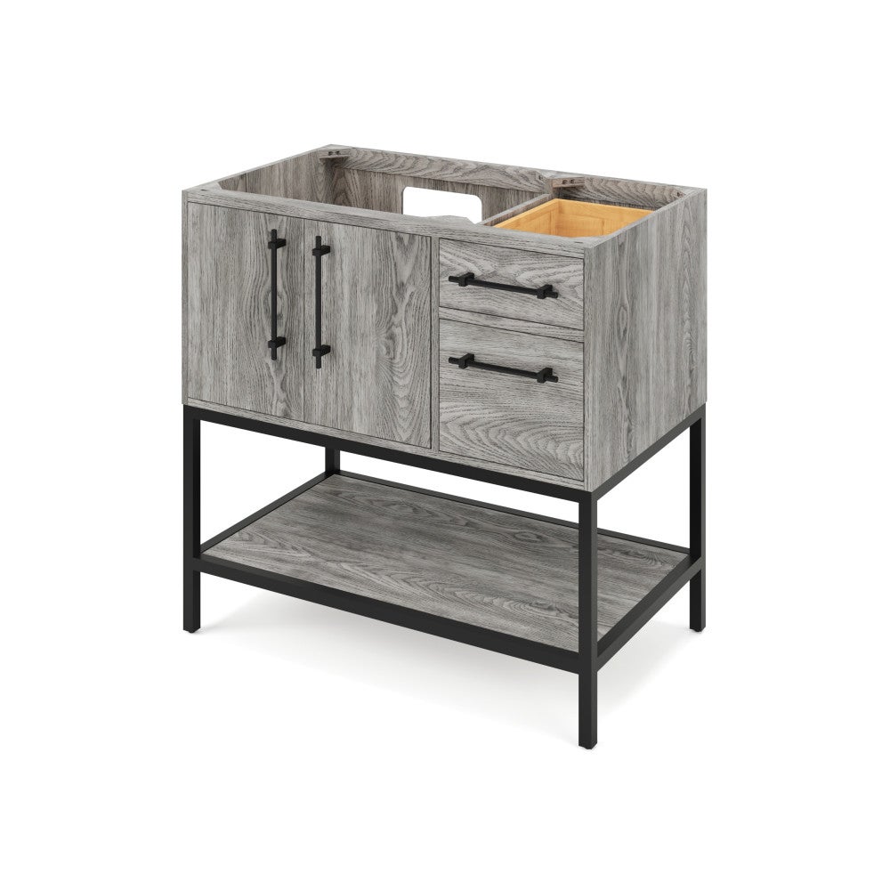 Pascal Vanity 36", Weathered Grey