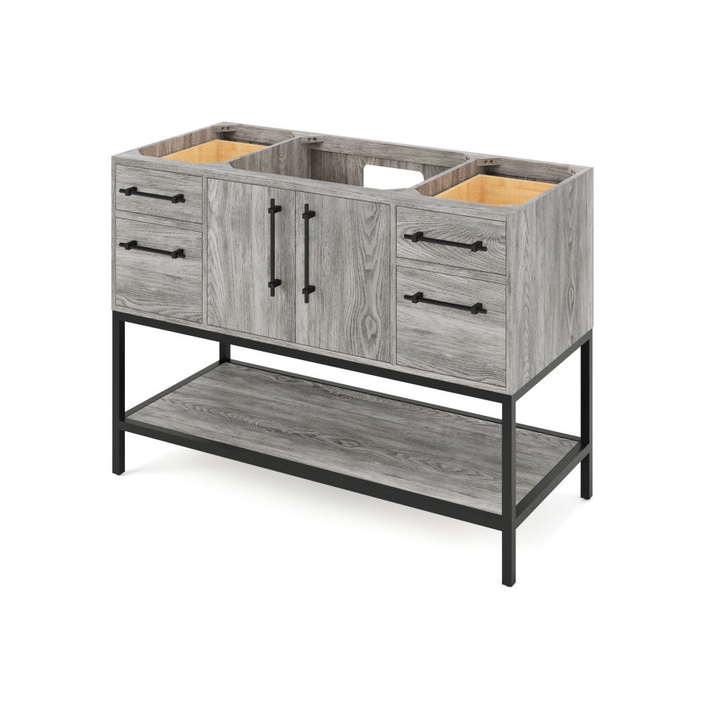 Pascal Vanity 48", Weathered Grey