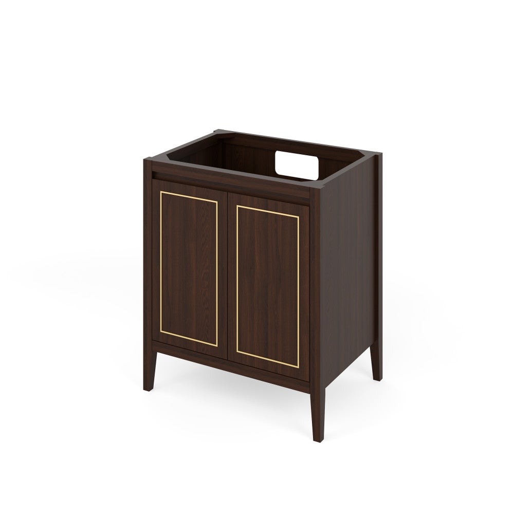 30" X 21-1/2" X 35" Percival Vanity Base * 2nd Gen*, Finish: Dark Walnut
