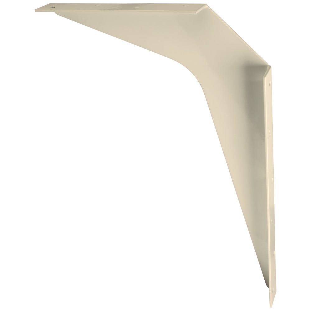 Workstation Bracket in black finish, 8x12 size, made of durable metal for functional hardware solutions