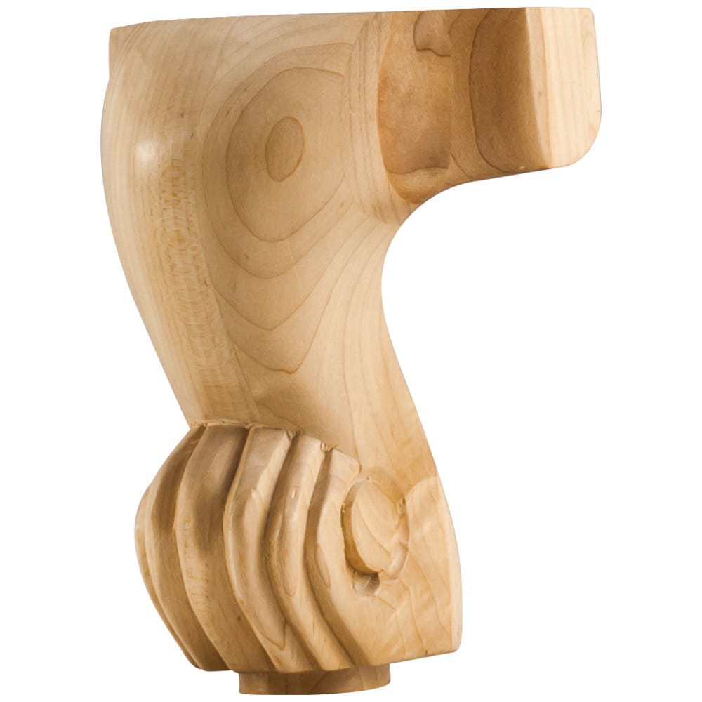 6" Center French Leg 4-3/4" X 4-1/2" X 6"