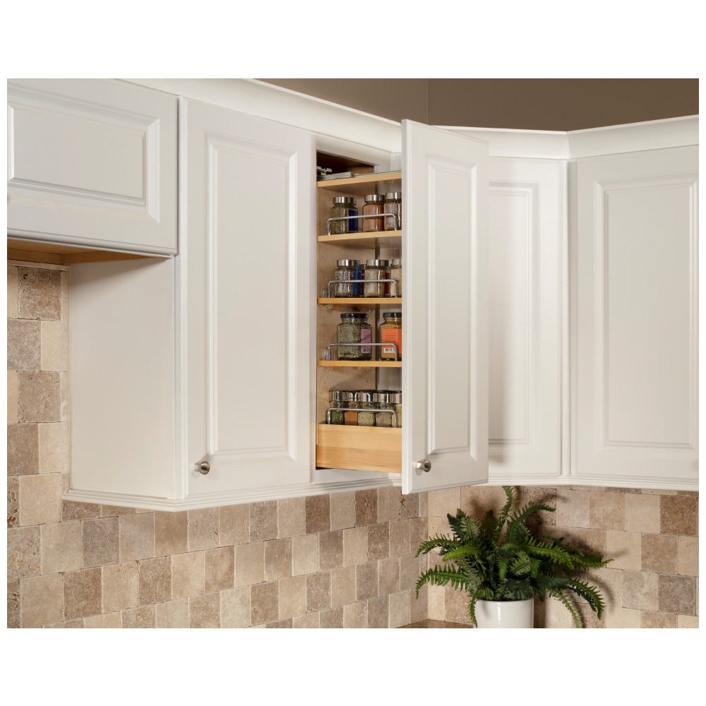 "No Wiggle" 5" Wide 26" Tall Wall Cabinet Pullout