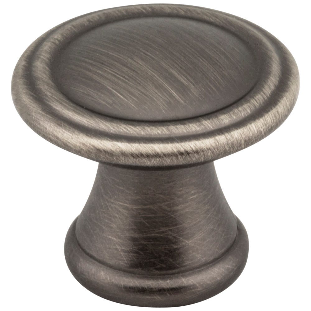 Chesapeake Collection 1-3/16" Diameter Cabinet Knob in Pewter and Distressed Antique Silver, Decorative Hardware