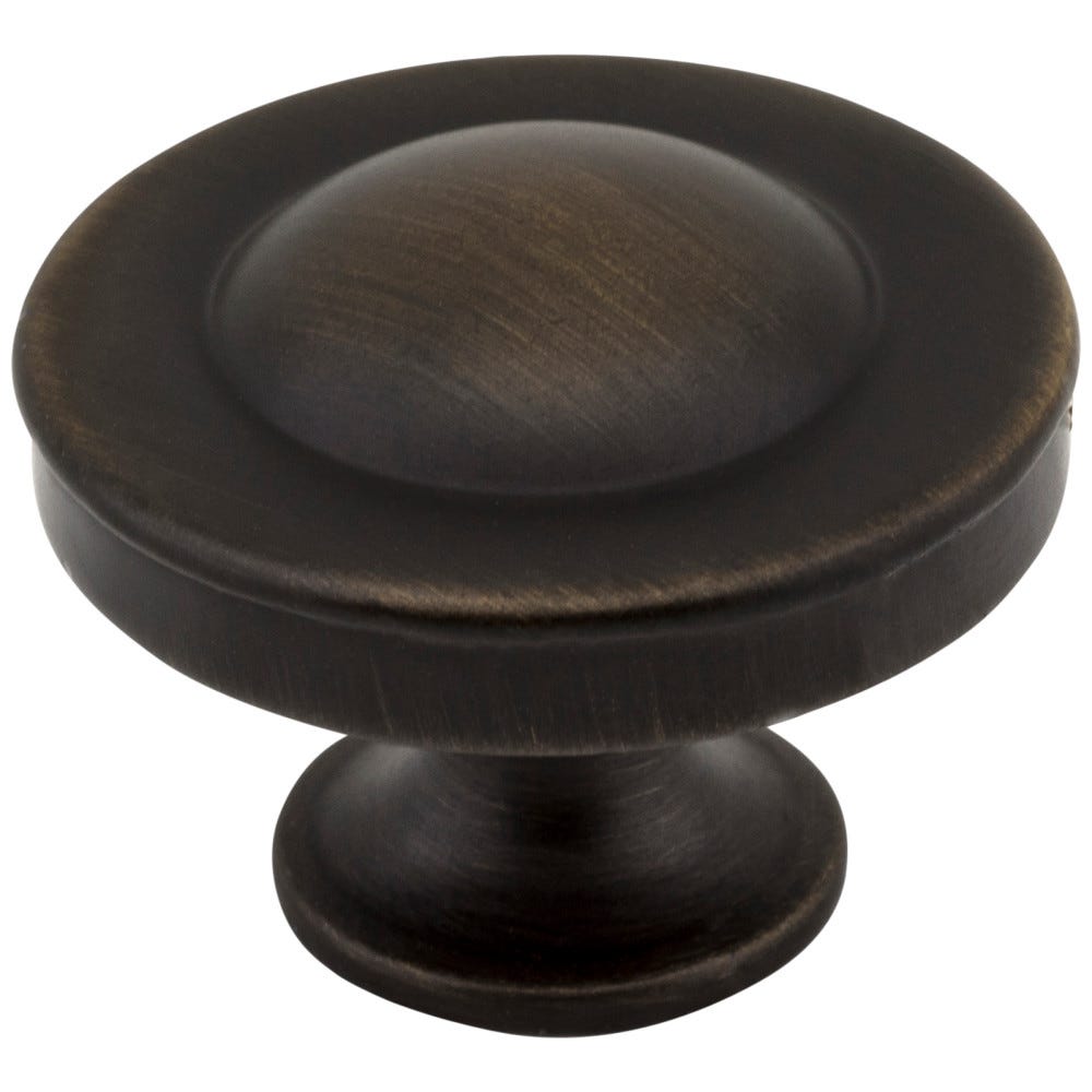 1-1/4" Diameter Cabinet Knob in Antique Brass finish, decorative hardware for cabinets