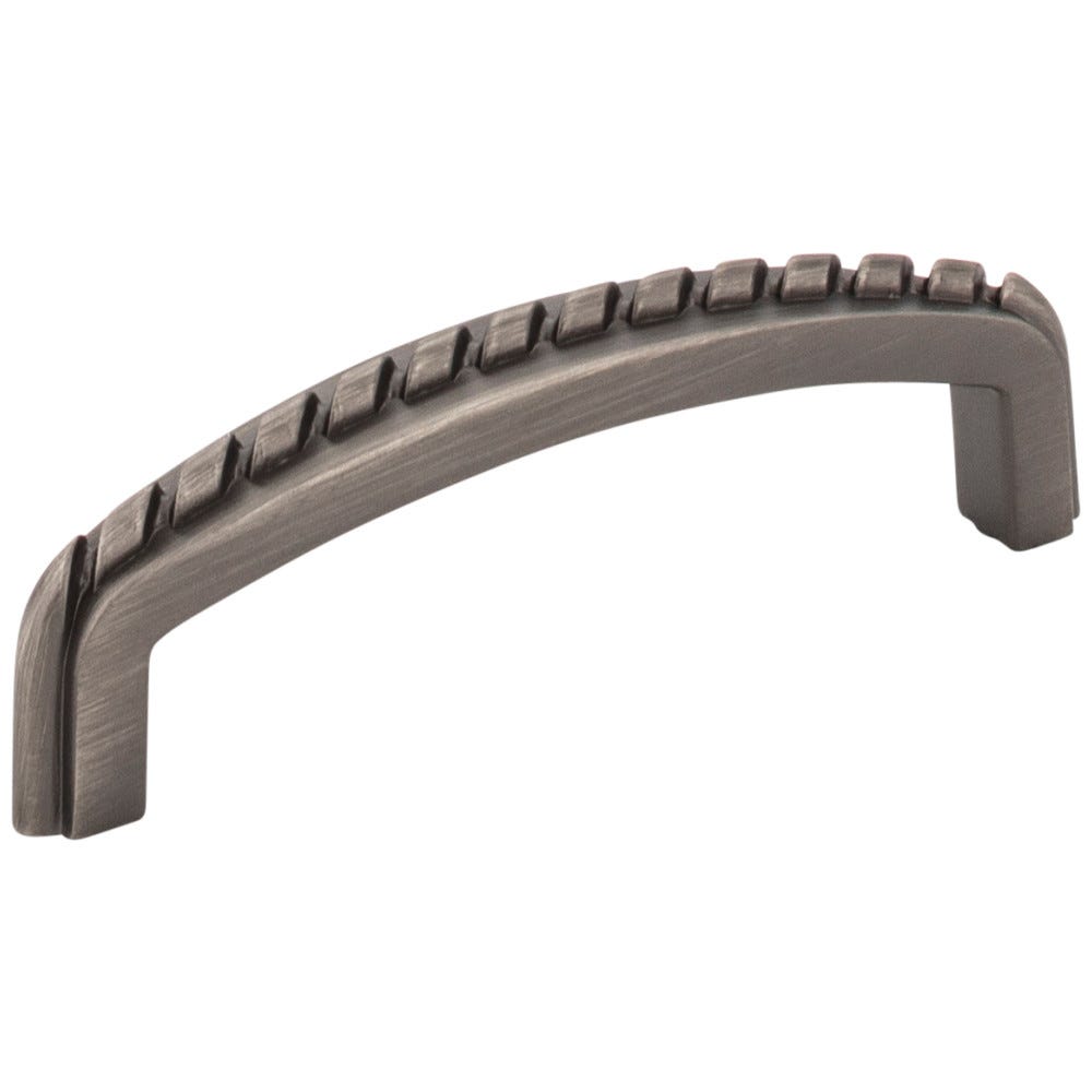 3-7/16" Cabinet Pull with Rope Detail in Pewter, Gun Metal, Oil Rubbed Bronze, and Nickel finishes, Decorative Hardware