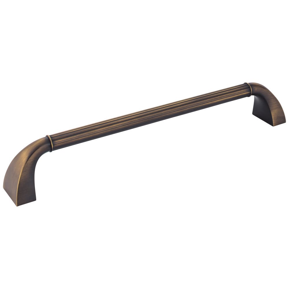 12-3/4" Overall Length Appliance Pull in Antique Brass, Distressed Pewter, Oil Rubbed Bronze, Nickel, Satin Nickel, Antique Brushed Satin Brass, Brushed Oil Rubbed Bronze, Distressed Pewter finishes, Decorative Hardware by Jeffrey Alexander