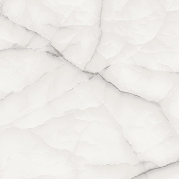 Serenia White polished porcelain tile 24x24 size, bright white color, ideal for floor and wall applications